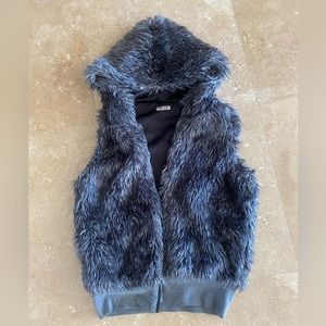 Miu miu faux fur jacket vest